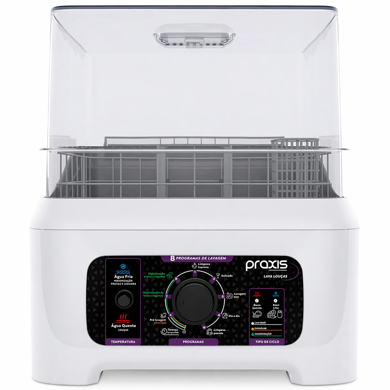 Lava Louças Praxis Portátil Automática - 3,5L / Branca - Imagem 1