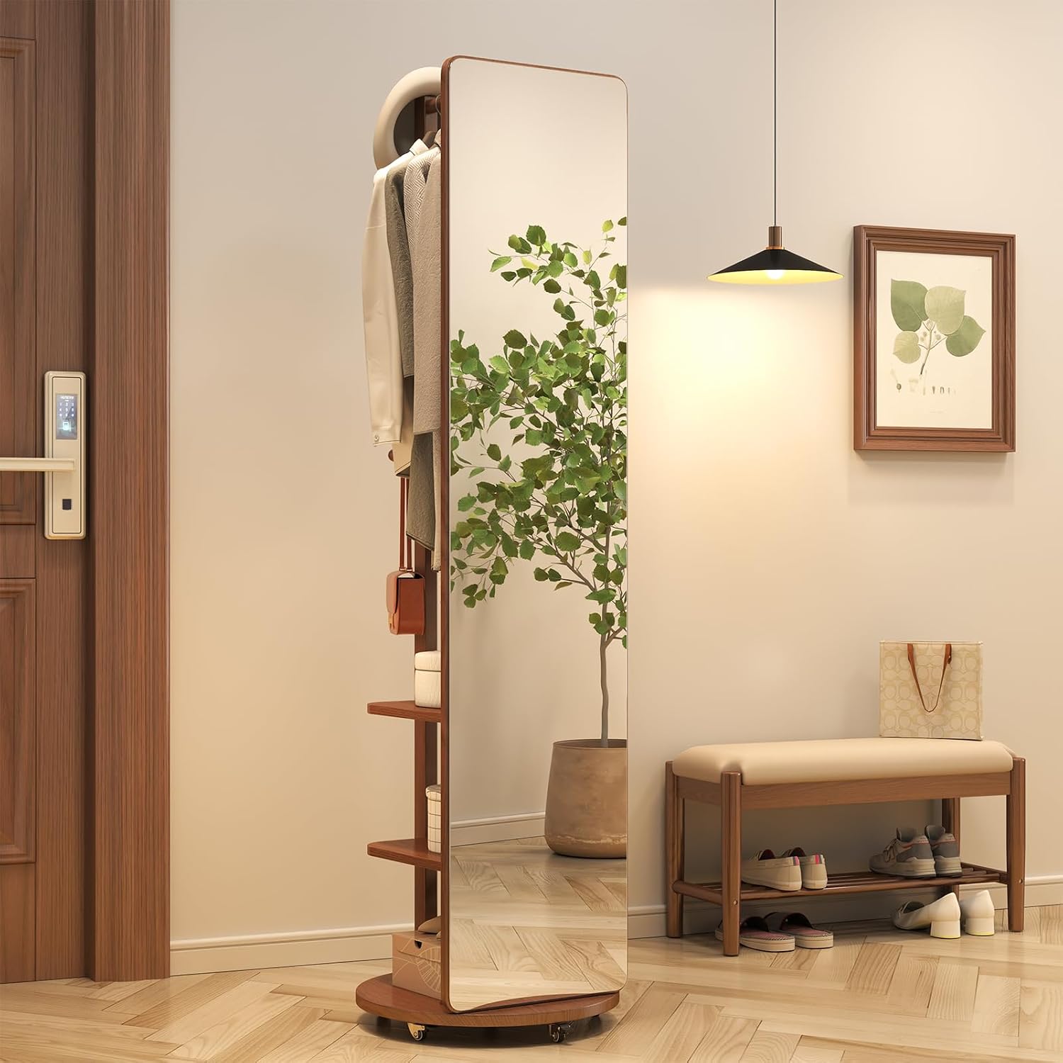 Closet Giratório com Espelho, Arara e Sapateira | 180x75 - Imagem 10