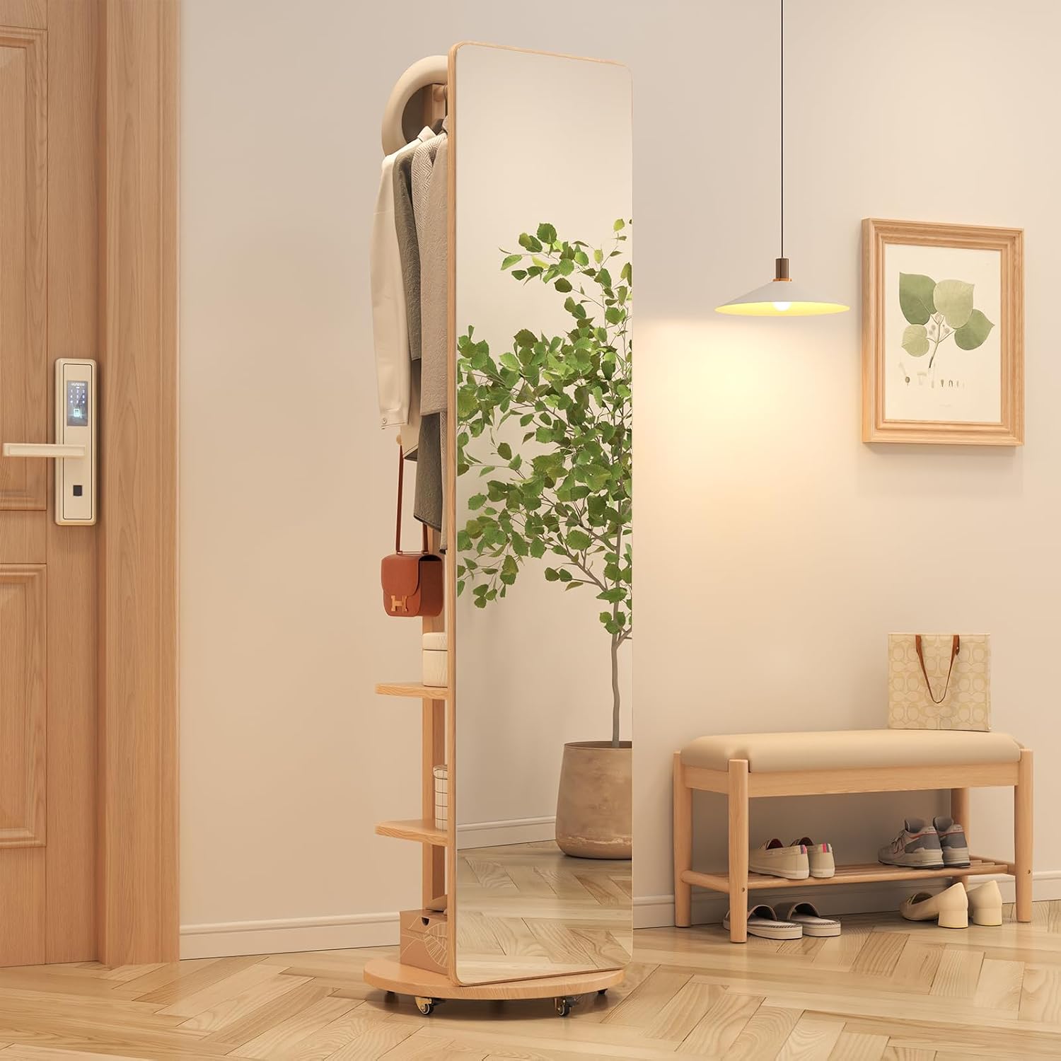 Closet Giratório com Espelho, Arara e Sapateira | 180x75 - Imagem 12