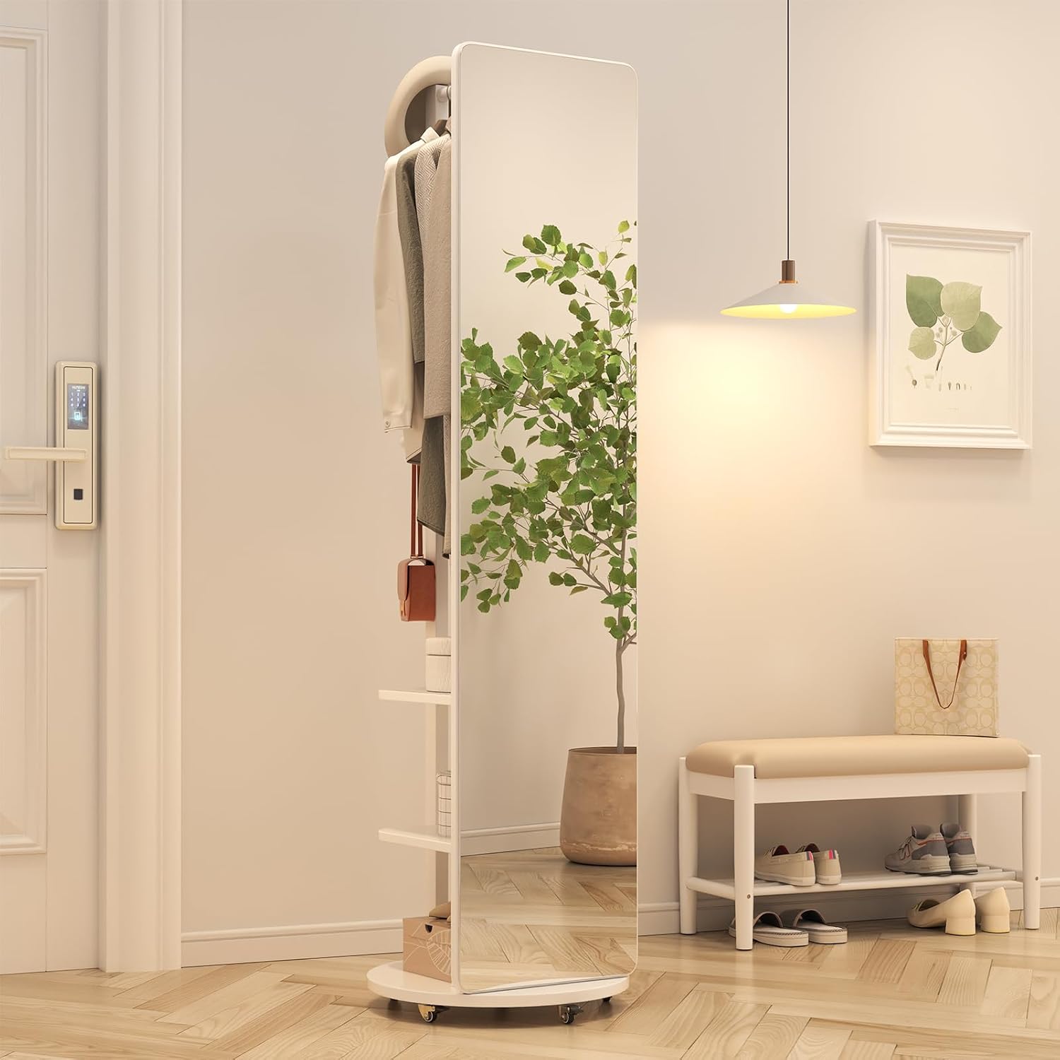 Closet Giratório com Espelho, Arara e Sapateira | 180x75 - Imagem 13